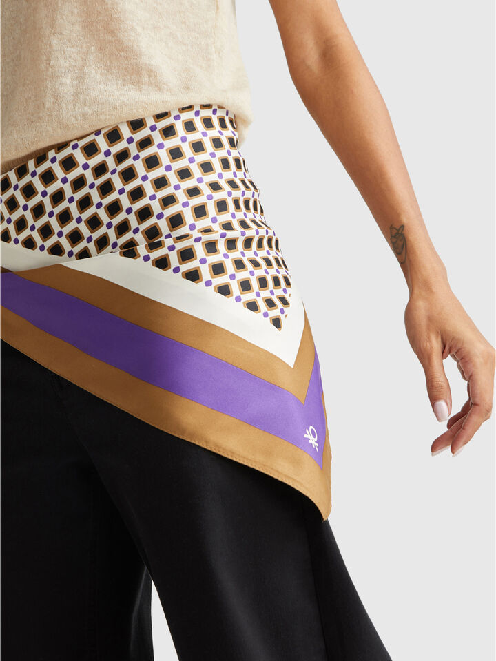 SQUARE SCARF Women image number 2